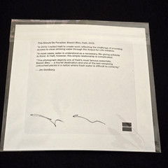 Jim Goldberg Magnum Square Print 6″ x 6″ This Should Be Paradise 2013 Bleu Haiti