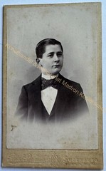 orig. CDV photo photography picture old Mr. Mann fashion around 1890 Sudenburg Magdeburg