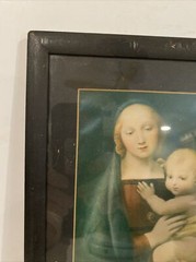 Vintage Picture Mother And Child Cadre Atelier D Art Framed F. C.