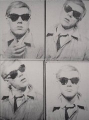 Andy Warhol 1950s Photobooth Self-Portrait Fist to Jaw – Pop Art Original MCM