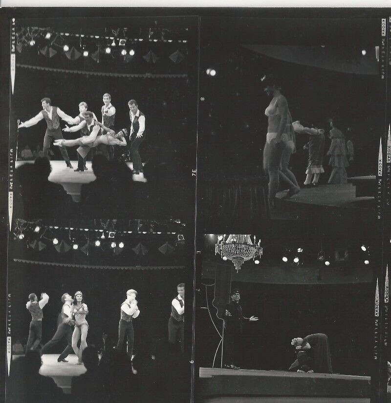 Hendrickson PHOTO Contact Sheet Proof & Negatives Juliet Prowse on Stage R106