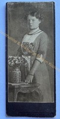 orig. CDV photo photograph old picture woman lady fashion around 1910 Chemnitz