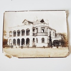 Vintage 1850s Picture of a Victorian Mansion in The USA 6×5