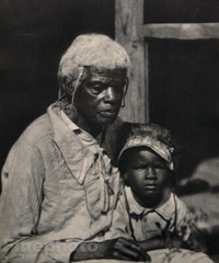 1931 Vintage Black Negro Old South Woman Child Photo Gravure Art By DORIS ULMANN