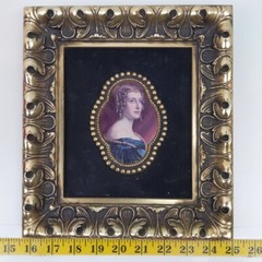 Turner Victorian Lady Portrait Ornate Gold Framed Wall Art Vintage Classic Decor