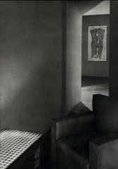 1975 Man Ray Interior Image of Shadows and Walls Architecture Art Photo Gravure