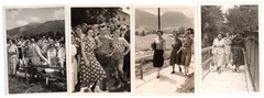 4 photos Ruhpolding 1955 women orientation walk Rauschberg (f1213)