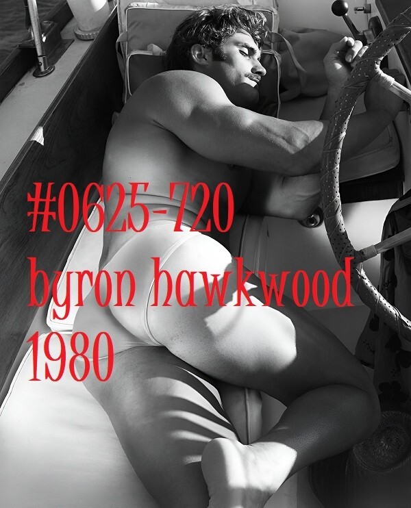 VINTAGE MALE PORTRAIT #0625-720 -byron hawkwood 1980- free shipping in usa