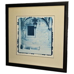 ALAN BLAUSTEIN Original Vintage Signed La Mappa Benches Tinted Photograph Print