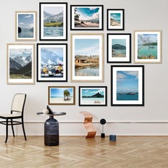 18×24 Poster Frame, Display Pictures 16X20 with Mat or 18×24 Without, Wall Ha…