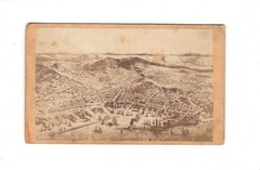 CDV Photo / Art / City View from Birdsight – 1870s