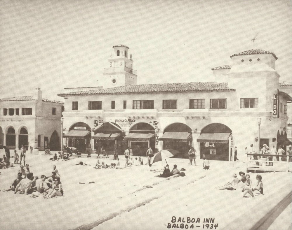 NEWPORT BEACH Balboa Inn Hotel 1934 VINTAGE Photo Print 980 11″ x 14″