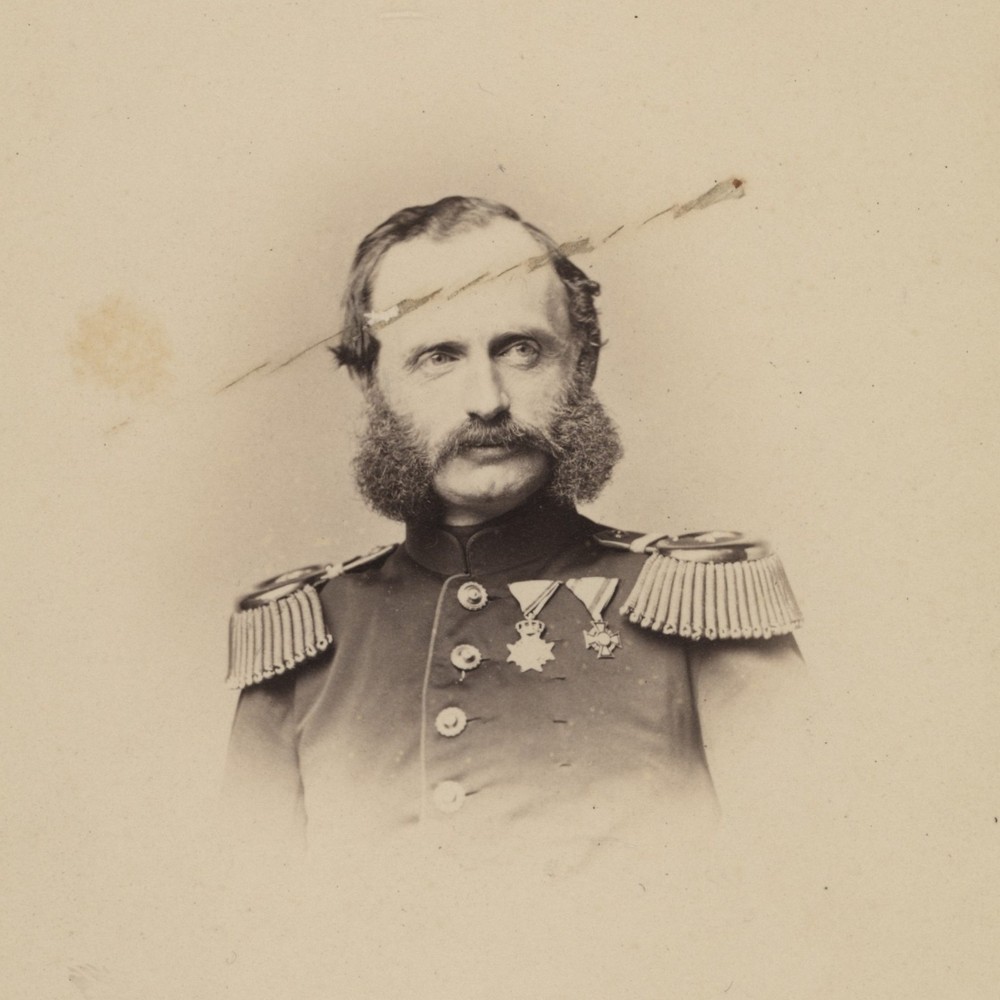 Hanns Hanfstaengl King George of Saxony photograph original unsigned around 1880