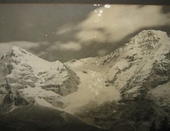 Antique c1900 GEBRUDER WEHRLI AG SWISS ALPS Mountain Landscape PHOTOGRAPH