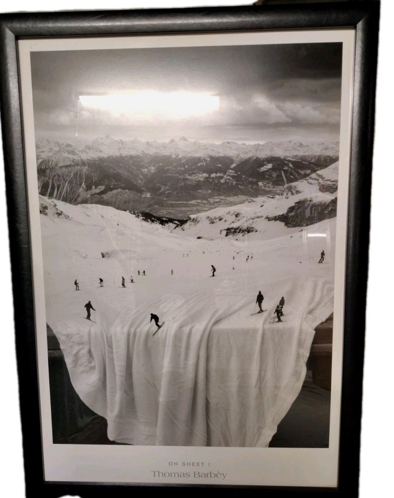 Thomas Barbèy OH SHEET! Framed Black & White Surreal Landscape Picture