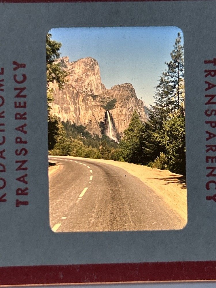 Kodachrome Red Border Lot Of 40 1950’s Yosemite Falls Trip 35mm Color Slides