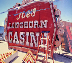 JOE’S LONGHORN CASINO NEON BONEYARD LAS VEGAS SALVAGE SCRAPYARD PHOTOGRAPH