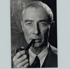 1972 1958 Philippe Halsman J ROBERT OPPENHEIMER Atomic Bomb Art Photo Gravure