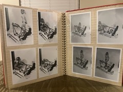 Vintage Motorcycle Parts Shop Advertising Photo Album – Topless Female Model
