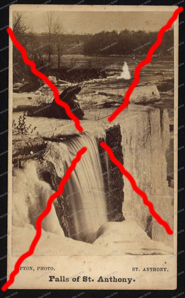 CDV-Photo-St. Anthony-Falls-Minneapolis-Minnesota-USA-Benjamin Upton-1880-