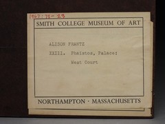Alison Frantz Phaistos Palace Archeological Greece Photograph – Ex Smith College