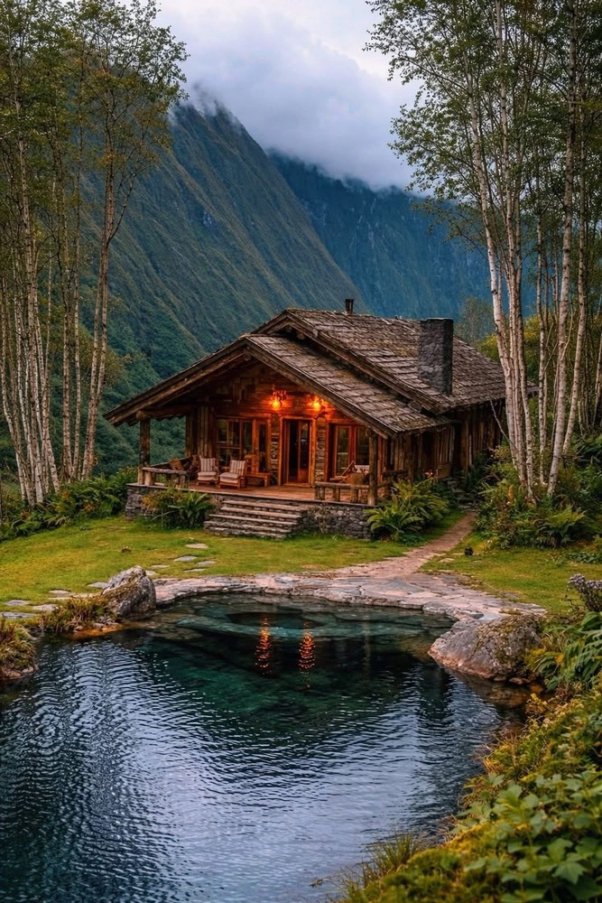 8*10 cozy cottage house photo print warm beautiful home wall art decor bedroom