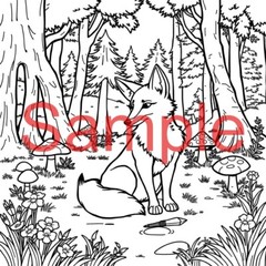 Coloring Book for Kids – Fun Safari & Forest Animals | 10 Adorable Scenes