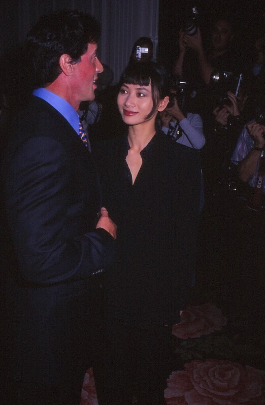 Dia Sylvester Stallone and Via Ling 1997 KB Format Photographer P10-7-2-3