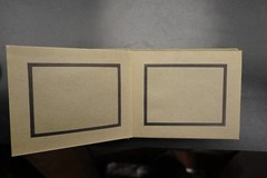 Photo Album Empty WW1 Ribbon Postcards Paper Cardboard Linen Old Insert Pictures
