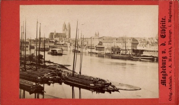 CdV Magdeburg, Elbe side, ships, cathedral – 11235634