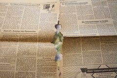 Photo Greece Italy WWII Paper Soldiers Paper 1940 Broken Document BG