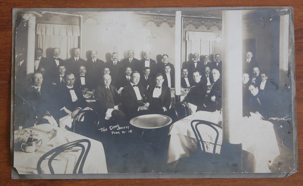 Rare Vtg 1910s TAU Cross Society Photograph Secular Franciscan Fraternity 1914