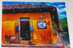 11X14 PHOTO, OF CAFE ESTUDIO ANTIGUA GUATEMALA, Guatemalan
