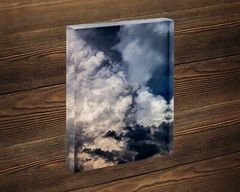 Vertical thunderstorm cloud photography print cloudscape picture nature photo
