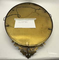 Antique Portrait Curved / Concave / Bubble Glass Metal Frame Early 1900’s Photo
