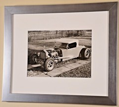 ALFREDO VALENTE Original Vintage Silver Gelatin Hot Rod Roadster Car Photograph