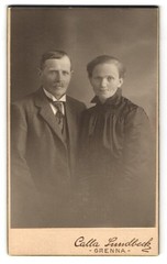 Photograph Calla Lundbeck, Grenna, Portrait of a Couple CDV / Cabinet Photo