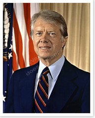 President Jimmy Carter 1978 Official White House Silver Halide Photo