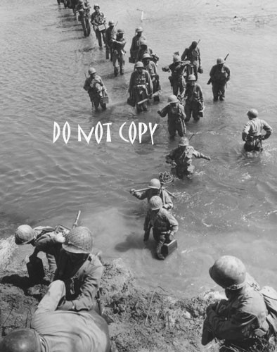WWII US 92nd Div Fifth Army Arno Italy 1944 Photo Reprint