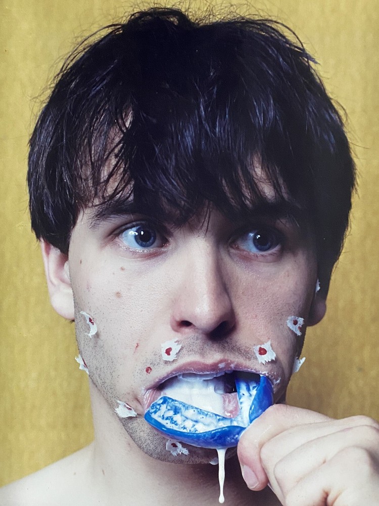 Unusual Self-Portrait Young Man Possible Athlete Big Color Photograph c.2000