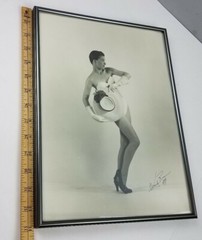Vintage 1959 Vogue Fashion Model Art Signed Framed Photo