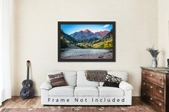 Rocky Mountains Photography Print – Picture of Maroon Bells in Colorado