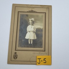 Antique 1910 Photo Alice Stransky Elite Studio Owatonna MN Toddler Girl J-5