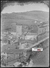 Doizieux, Loire, Vintage Glass Photo Plate, Black & White Negative 13×18 Cm