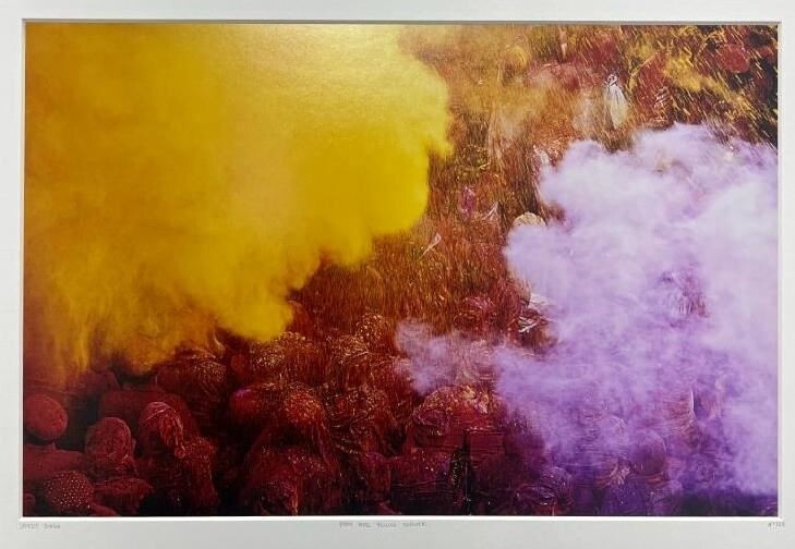 Pink & Yellow Shower by Jagjit Singh (Certified and Signed) – 16″x20″ -Protected