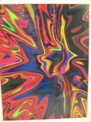 MATTED PHOTOGRAPHY Trippy Abstract Painting Print Acid Free 16×20