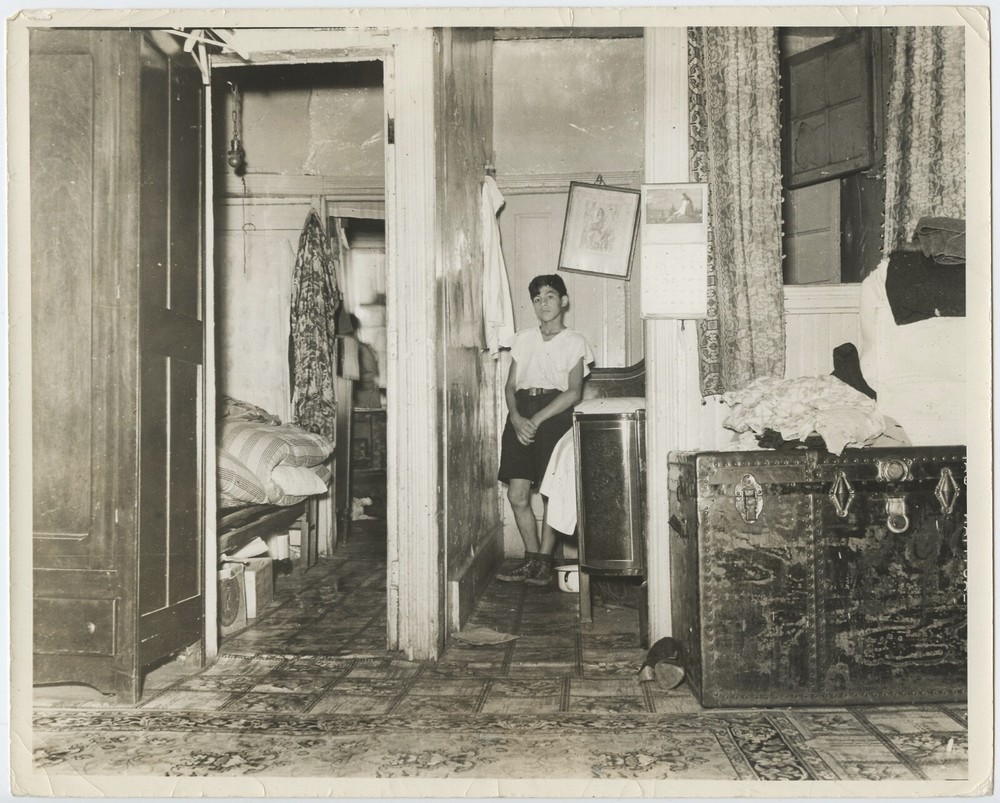 Arnold EAGLE: Tenements, One Third of a Nation, NYC, 1938 / PIX-K / STAMPED!