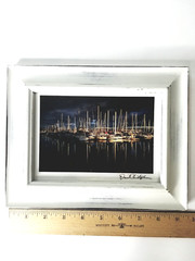Daniel Christopher Photography Framed Sailboats Harbor Sea 7 1/4 In x 9 1/4 In