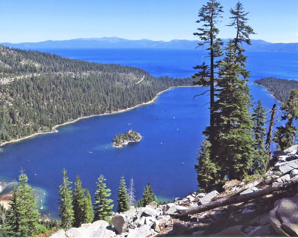 EMERALD BAY STATE PARK Glossy 8×10 Photo Landmark Print Wall Art Poster Lake