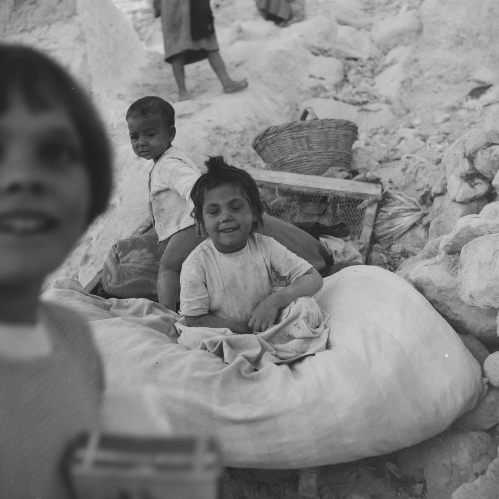 Baryte Print Photo Spain Child 1960 Format 40x40cm